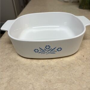 Corningware 2L Casserole Dish Cornflower Blue Pattern